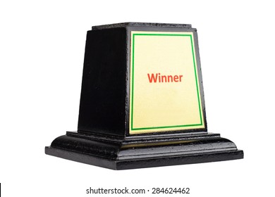 The Base Of Trophy Isolated On White Background