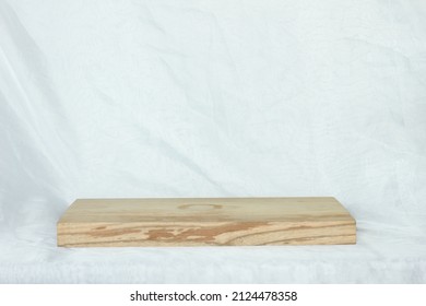 Base Wood Display With White Background