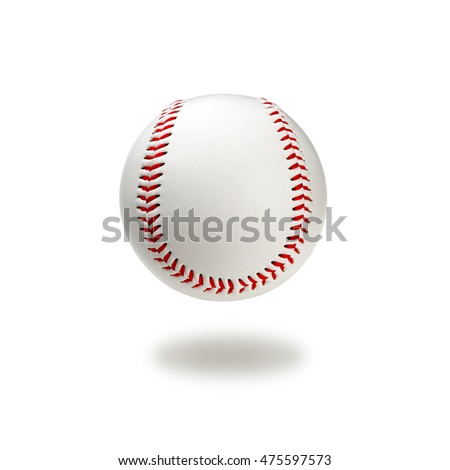 Baseball ball with clipping path