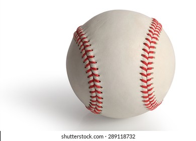 The Baseball ball standard hard cork inner size isolated on white background. This has clipping path.