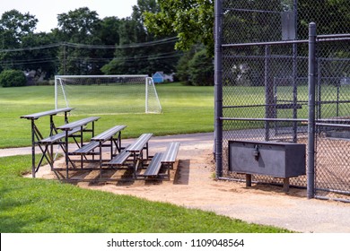 Baseball Bleachers And Bench