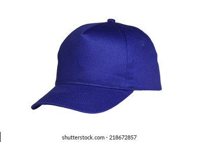 Baseball Cap Blue Isolated On White