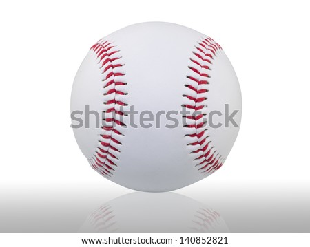 Baseball with clipping path
