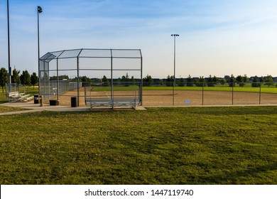 a baseball diamond at dawn waiting the days games - Powered by Shutterstock