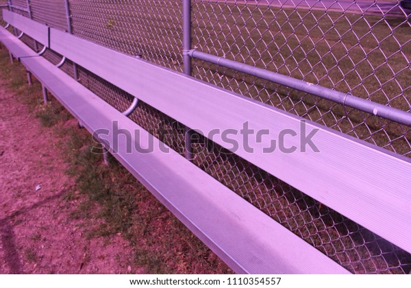 Baseball Dugout Bench Stock Photo Edit Now 1110354557