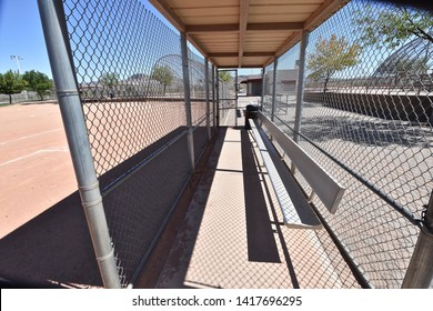 Baseball Dugout Metal Bench Chain Link Stock Photo 1417696295   Baseball Dugout Metal Bench Chain 260nw 1417696295 