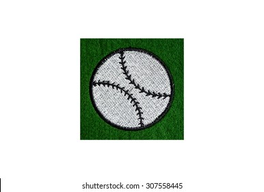 Baseball Embroidered Badge