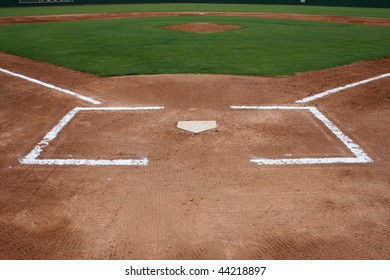 Baseball Field At Home Plate