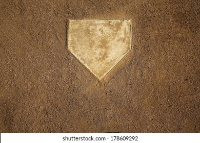 Baseball Field At Home Plate With Room For Copy