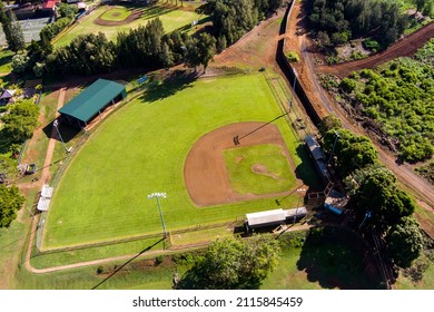 Baseball Field In Lanai City, Hawaii