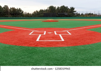 A baseball field landscape