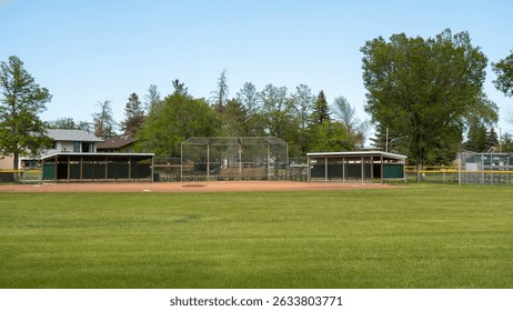a baseball field in a local