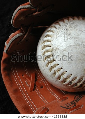 baseball and glove