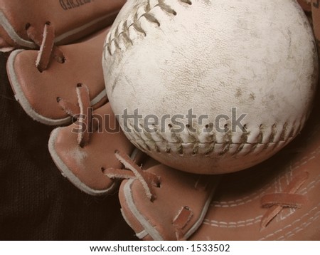 baseball and glove