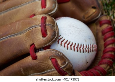 Baseball Glove And Ball