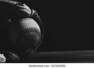 Baseball Glove Ball Closeup Isolated On Stock Photo 2172245301