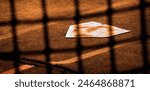 Baseball home plae and backstop chainlink fence wire