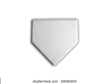 Baseballbodenplatte einzeln auf Weiß