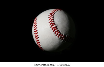 Baseball Isolated On Black