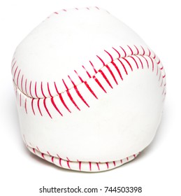 The Baseball isolated on white with clipping path.