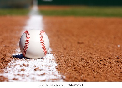 Baseball on the field