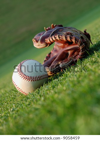 Baseball on the field