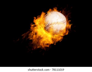 Baseball On Fire