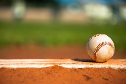 Baseball On Pitcher's Mound