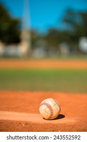 Baseball on Pitchers Mound