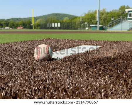 baseball on synthetic turf pitchers mound
