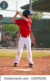 Baseball player at bat