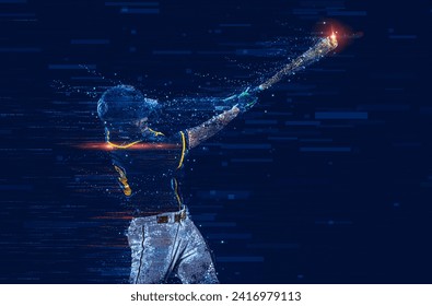 Baseball player. Game day. Download a high resolution photo to advertise baseball games in sports betting. - Powered by Shutterstock