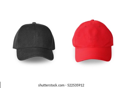 red black cap