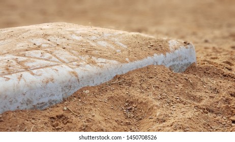 Baseball Second Base Extreme Close Up