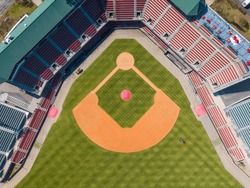 Baseball Stadium - Stock Drone Photos