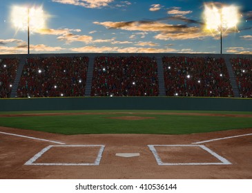 Baseball Stadium at sunset