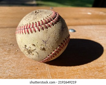 A Baseball Used Old Sports Ball Retro Game Play Sport Park Nostalgia Souvenir