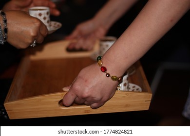 Based On Turkish Tradition, For A Girl And Boy To Get Married, Groom's Family Visits Bride's Family To Ask Her Father's Approval. During The Ceremony, Bride Serves Mother In Law Turkish Coffee