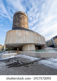 Basel, Switzerland - February 14, 2021: The Bank For International Settlement Is An International Financial Institution Owned By Central Banks That Fosters International Financial Cooperation