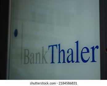 Basel, Switzerland - July 4 2022: Bank Thaler. A Private Bank With Capital Higher Than Legal Requirements, It Operates Numbered Accounts Where Client Identity Is Known To Only A Few At The Bank.