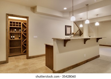 Basement Bar Area