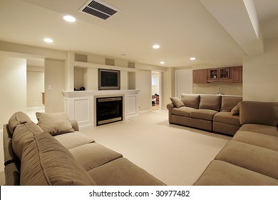 Basement In Luxury Home