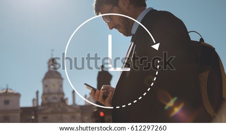 Basic analog design clock icon
