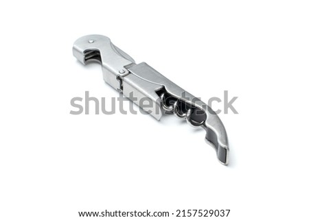 Basic Closed Wine bottle opener Isolated on white background with shadow