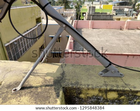 basic concept of holding out side umbrella of dth