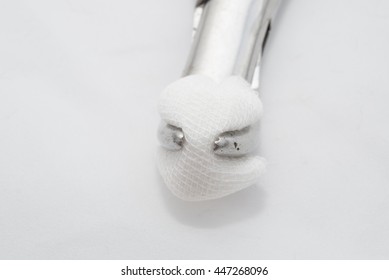Basic dentist tools isolated on white