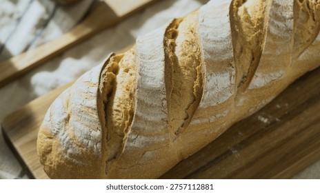 Basic Long Loaf: high, salt, macro, flour, homemade, long, photography, rustic, gourmet, yeast, water, traditional, bakery, culinary, baking, bread, resolution, food, professional
