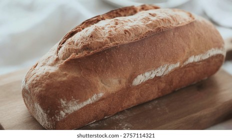 Basic Long Loaf: high, salt, macro, flour, homemade, long, photography, rustic, gourmet, yeast, water, traditional, bakery, culinary, baking, bread, resolution, food, professional