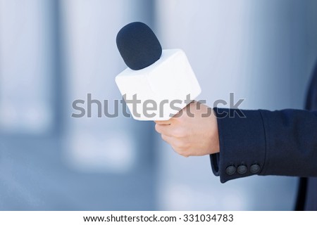 Basic recording tool. A close up of the main working tool for a usual reporter.