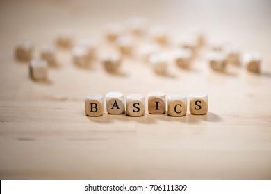 Basics word on blocks. Basic concept.
